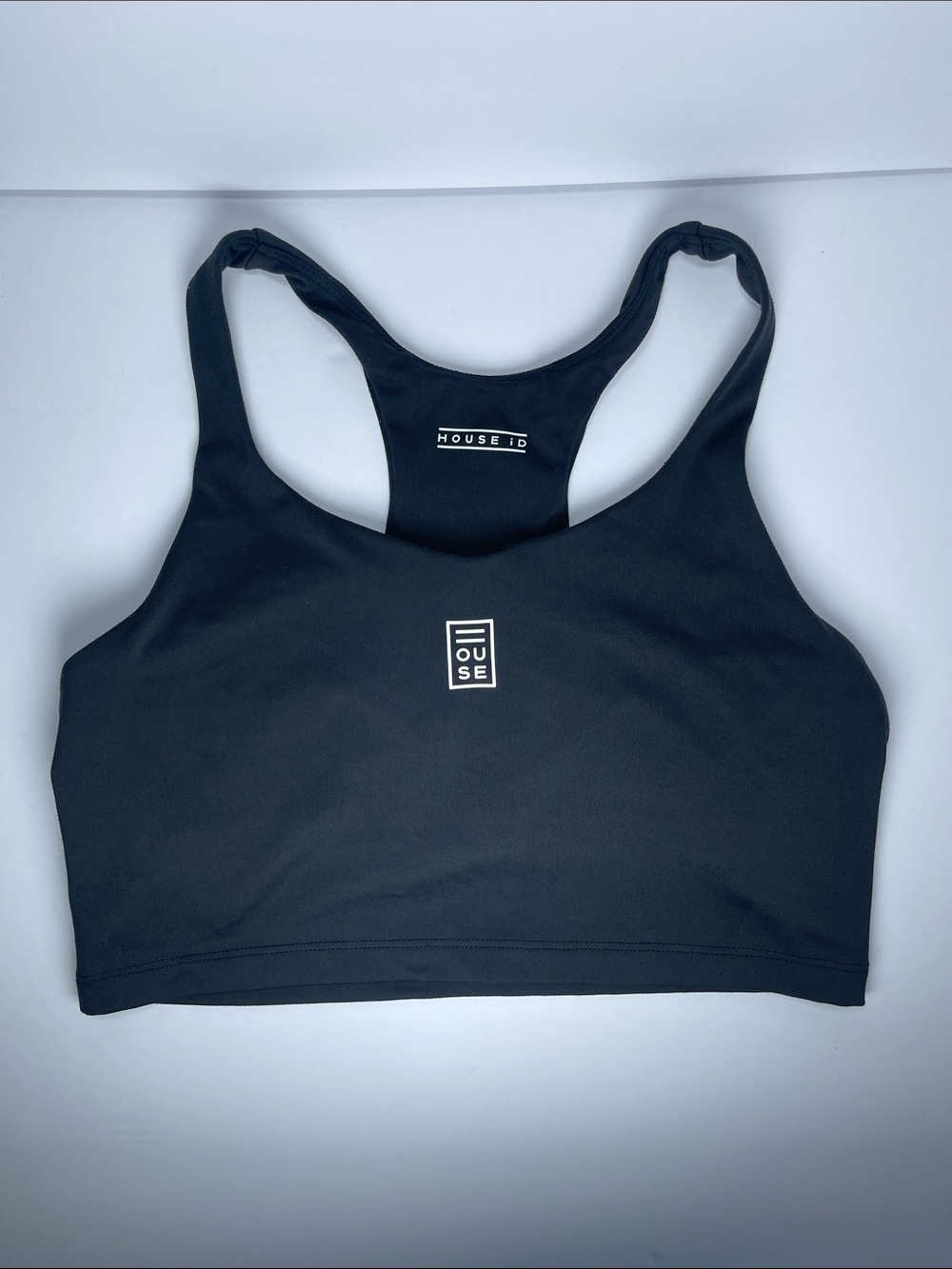 House iD Women's Black Racerback Sports Bra